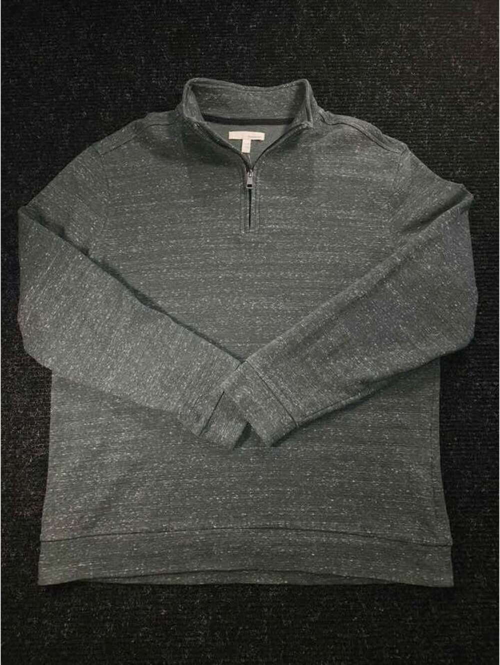 Hawker Rye Men's XL Green Heathered 1/4 Zip Pullover Sweater